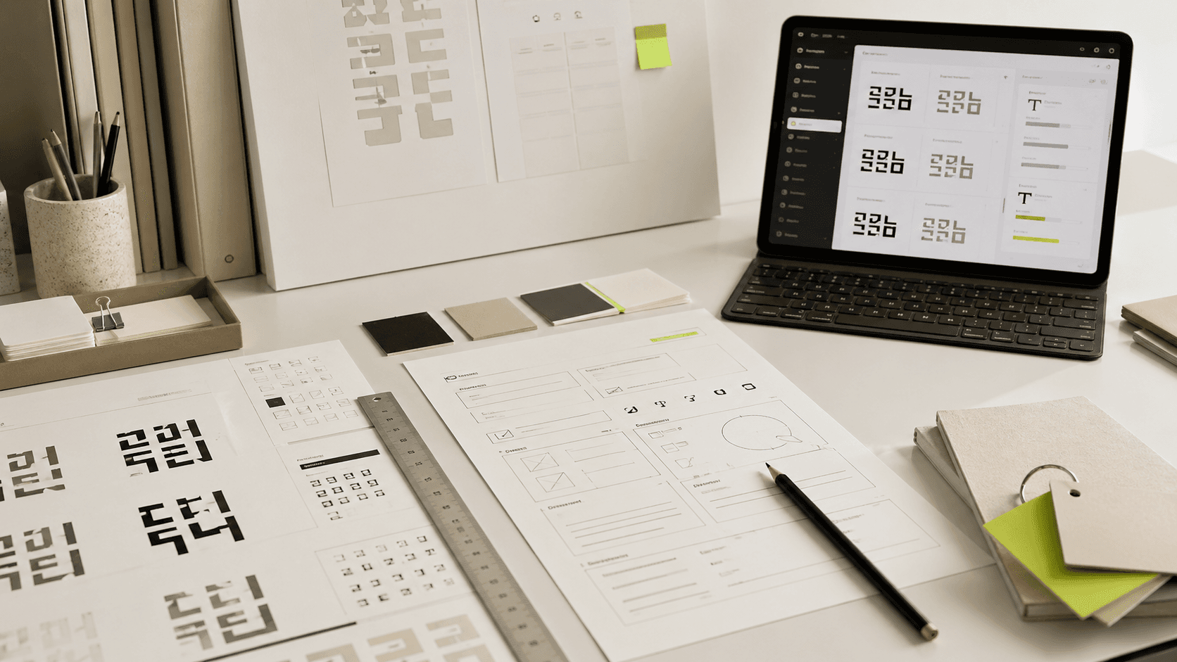 정식 라이선스 폰트 작업 환경